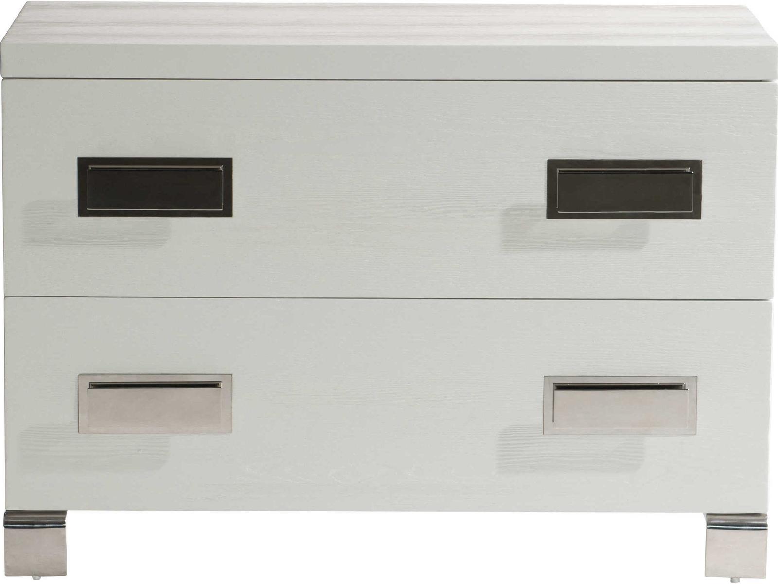 Coro 2-Drawer Nightstand in Azucar White