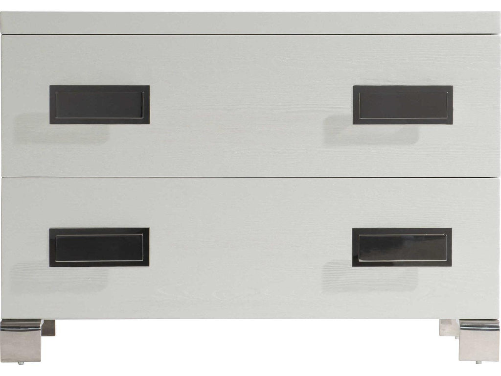 Coro 2-Drawer Nightstand in Azucar White