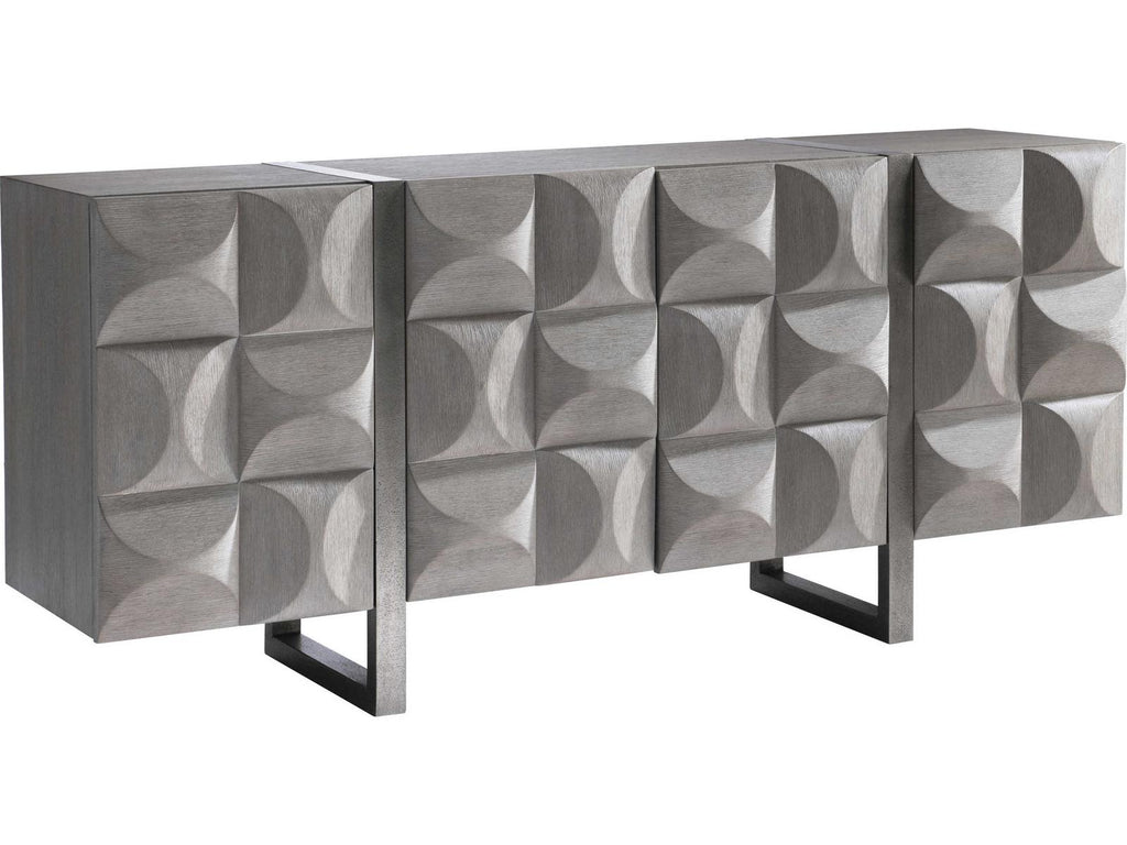 Rune Entertainment Credenza in Bluff and Graphite Finish