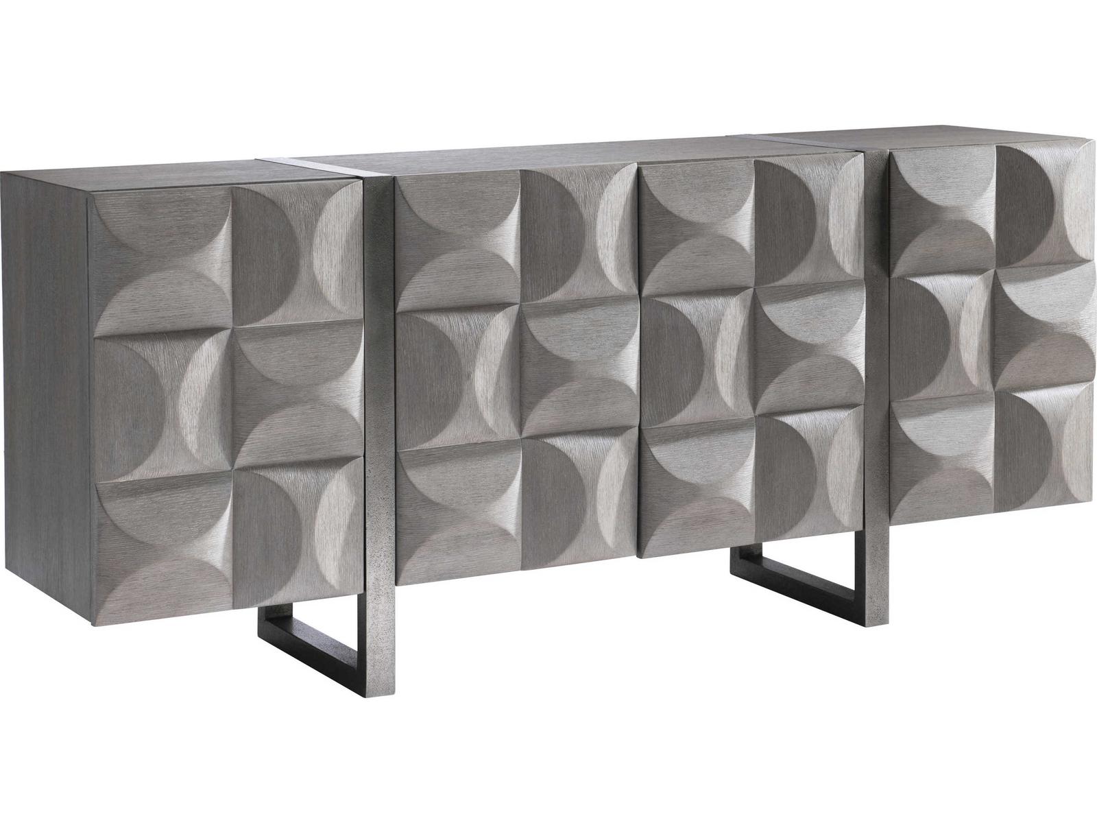 Rune Entertainment Credenza in Bluff and Graphite Finish