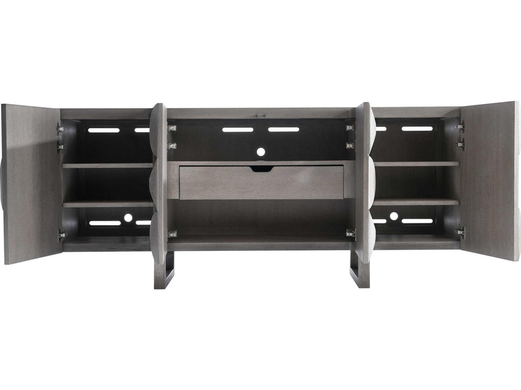 Rune Entertainment Credenza in Bluff and Graphite Finish