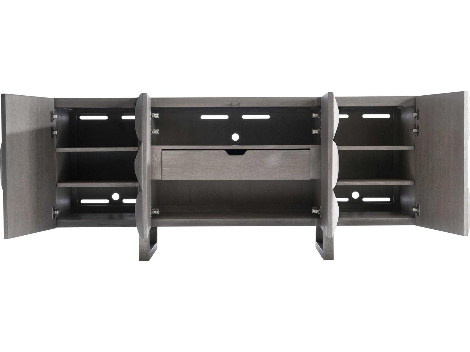 Rune Entertainment Credenza in Bluff and Graphite Finish