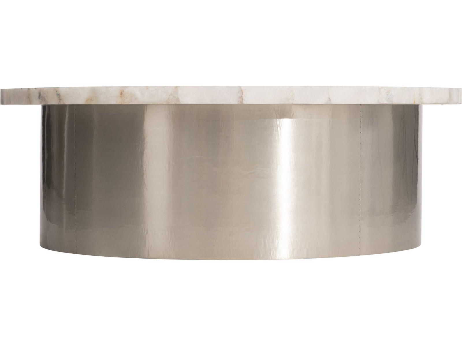Shimla Round White Agate Marble Coffee Table
