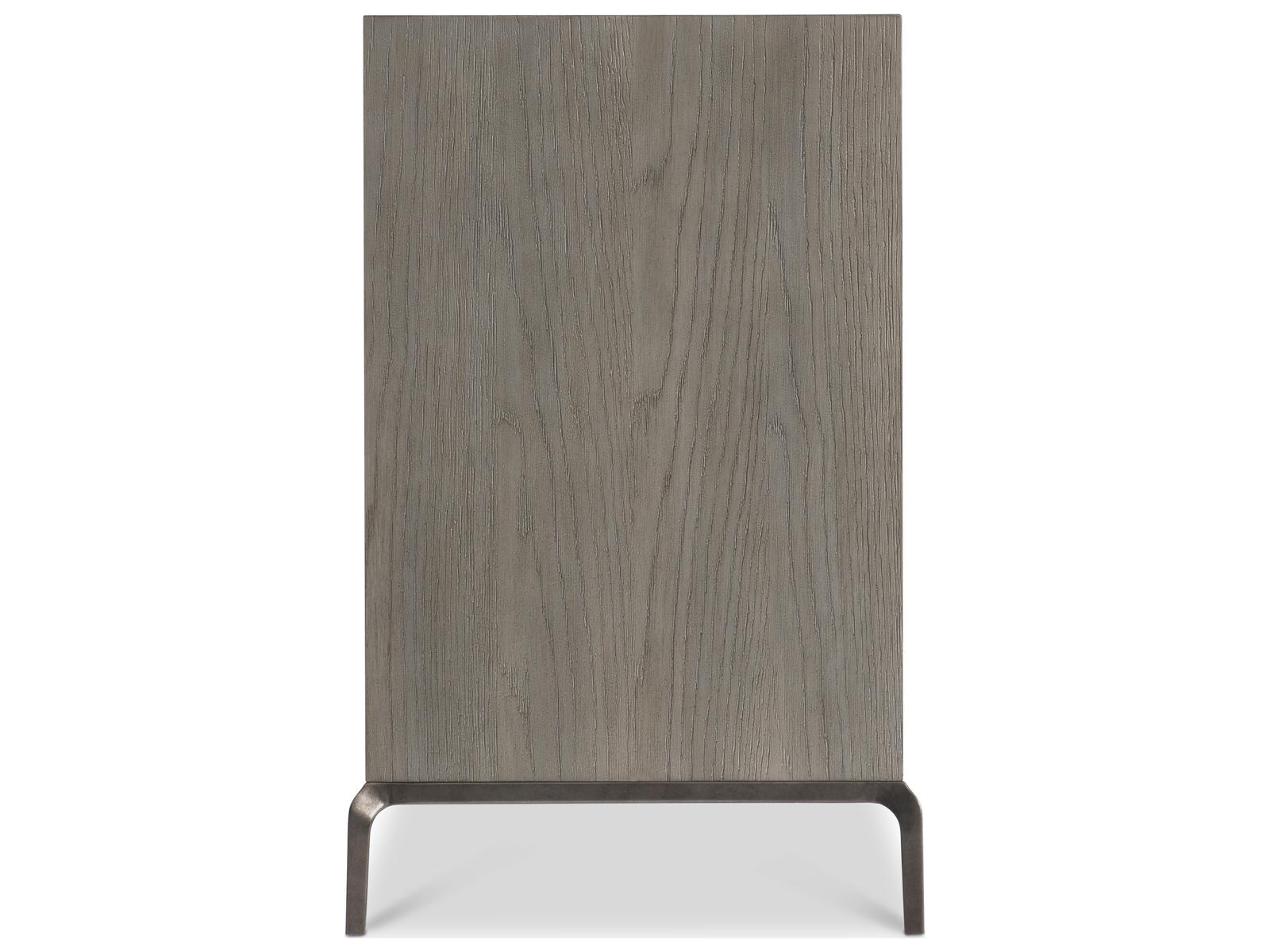 Elysia 74-Inch Three-Door Buffet with Roman Frieze Design in Weathered Greige and Dark Bronze