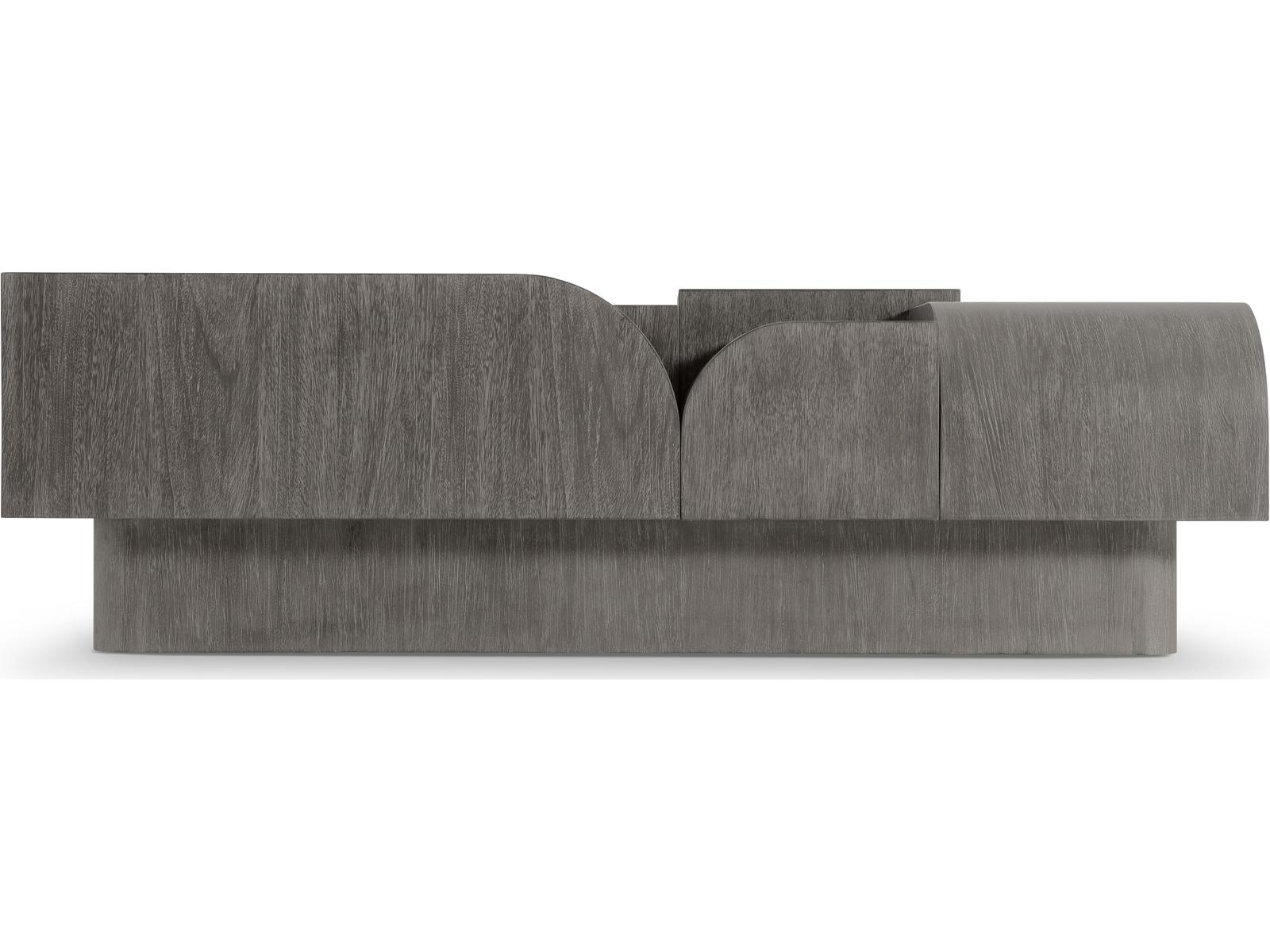 Basi Rectangle Coffee Table in Mahogany and Mixed Metal Bracken Finish