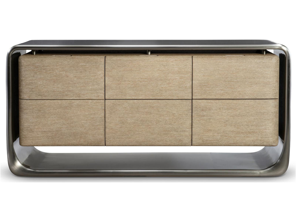 Lomond 6-Drawer Dresser in Tarnished Nickel and Trevin