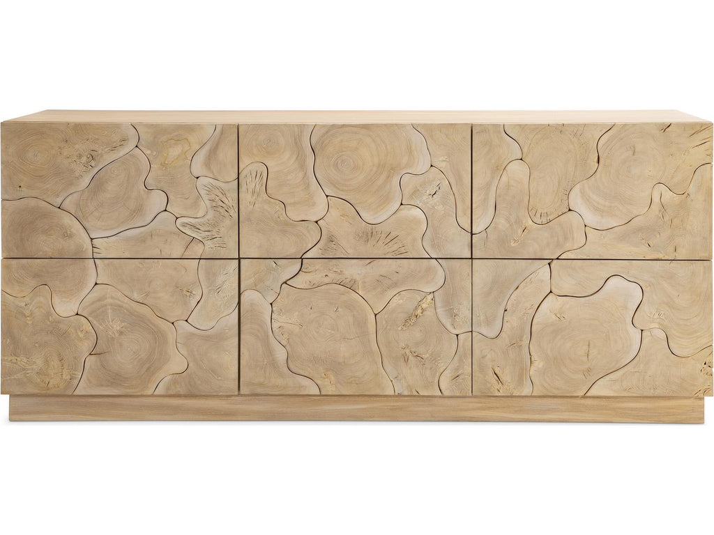 Calavaras 6-Drawer Dresser in Bleached Teak