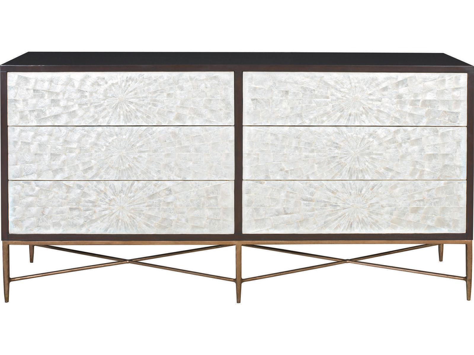 Adagio 6-Drawer Dresser in Espresso with Capiz Shell Fronts