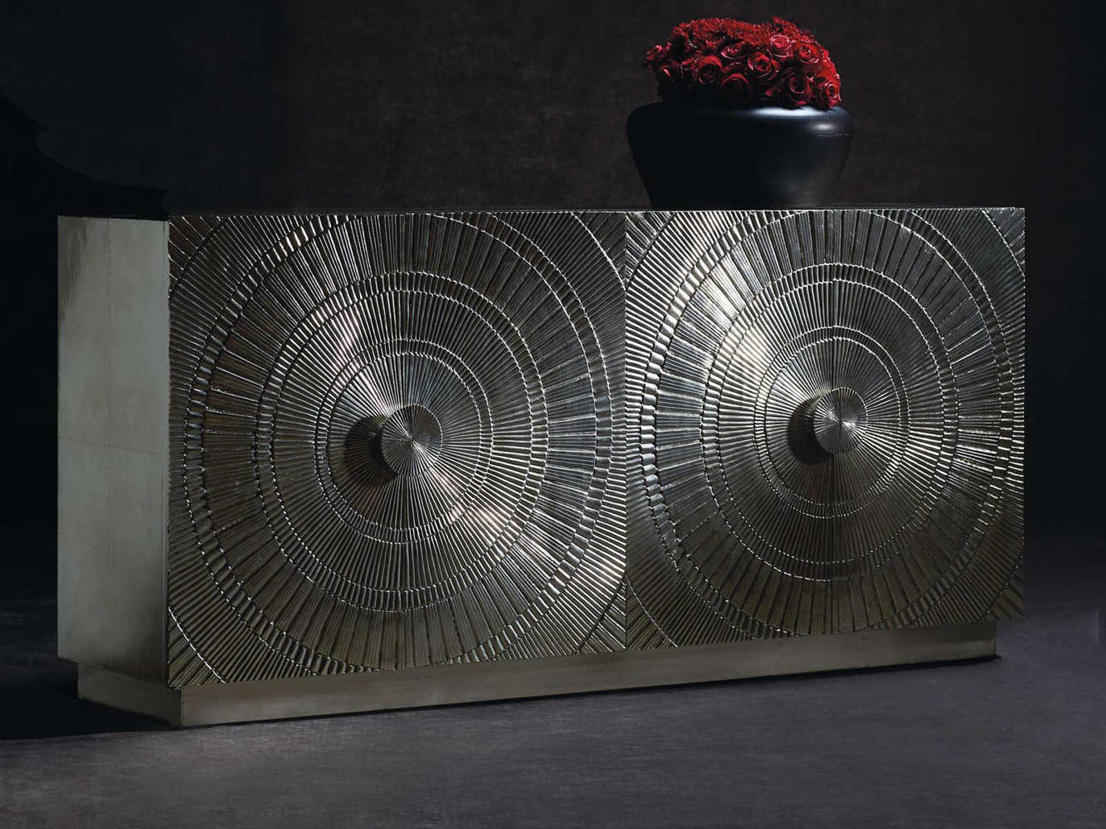 Interiors Barcelona 72-Inch Entertainment Credenza in German Silver