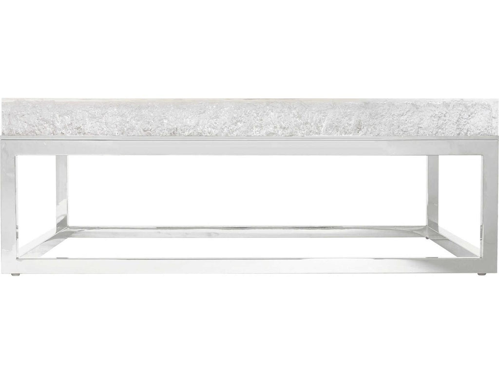 Interiors Arctic Square Coffee Table with Acrylic Top and Stainless Steel Base