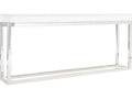 Arctic Console Table with Acrylic Top and Stainless Steel Base