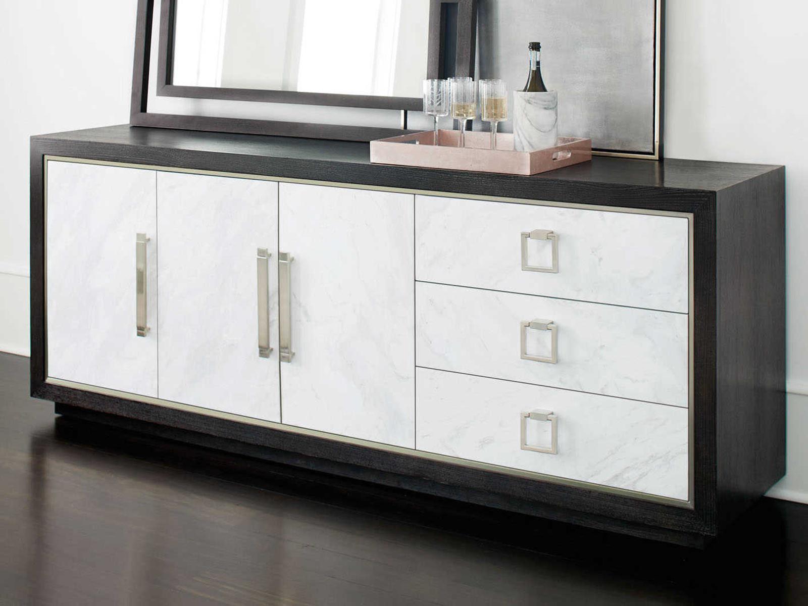 Decorage Buffet Cerused Mink and Snowflake Marble