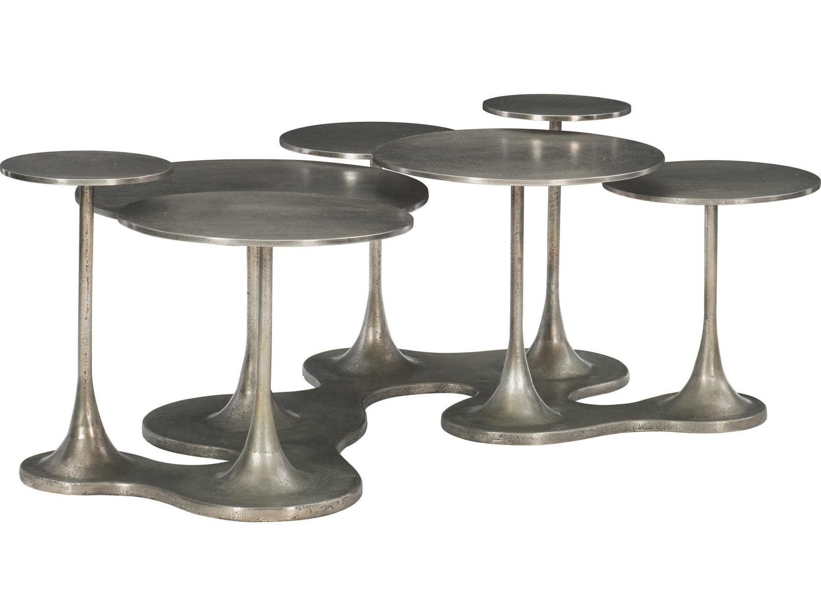 Circlet Organic Shape Cocktail Table in Graphite