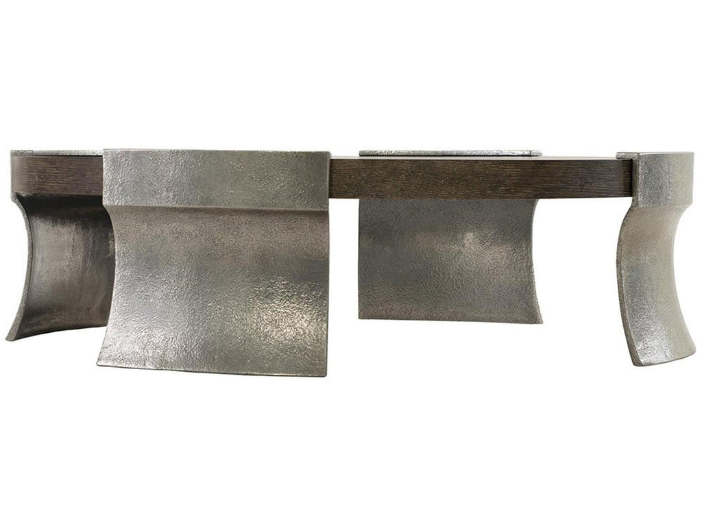Interiors Gainsford Round Coffee Table in Weathered Charcoal and Graphite