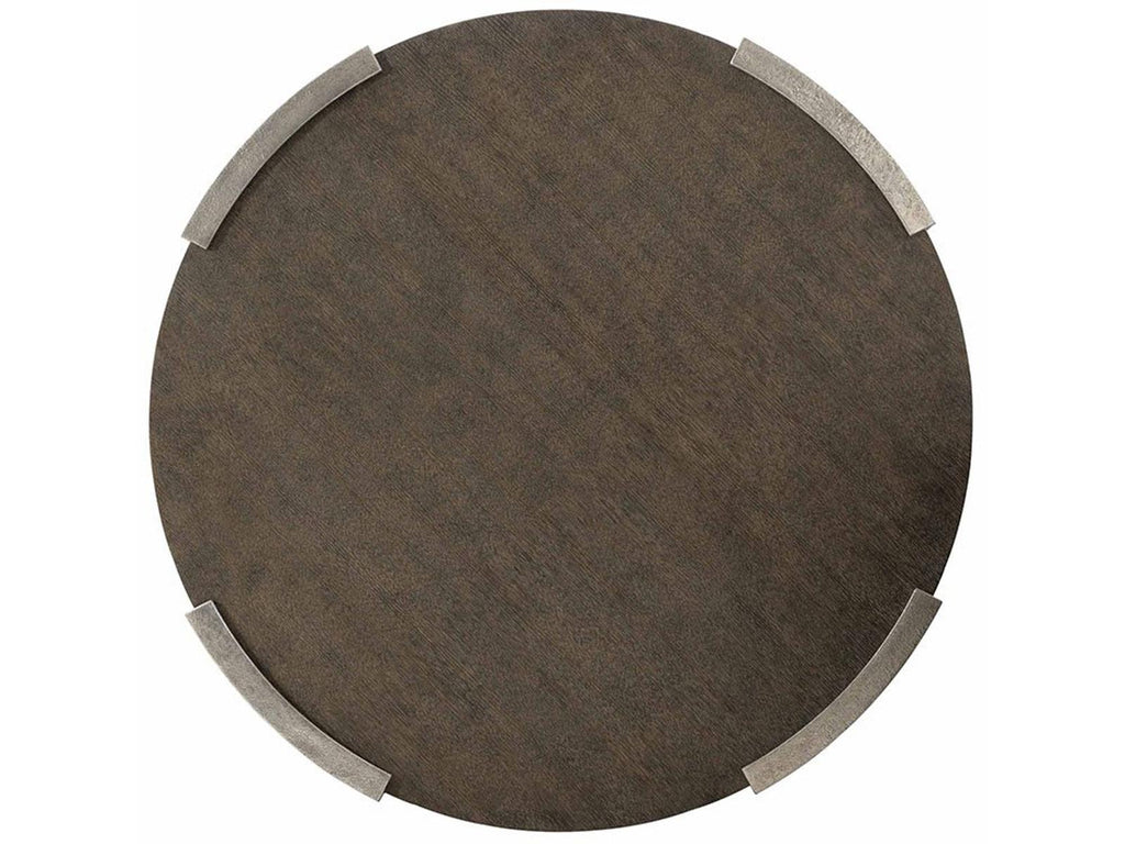 Interiors Gainsford Round Coffee Table in Weathered Charcoal and Graphite