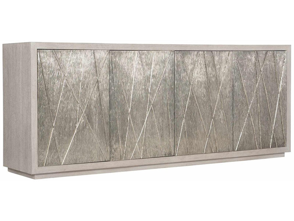 Valora Entertainment Credenza in Weathered Greige and Graphite