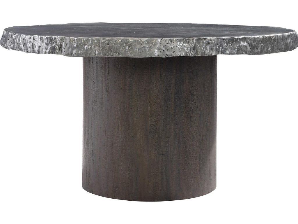 Interiors Cahill 54-Inch Round Dining Table in Gray Brown