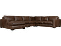 Dawkins Top-Grain Leather 2-Piece Sectional with Left Arm Chaise