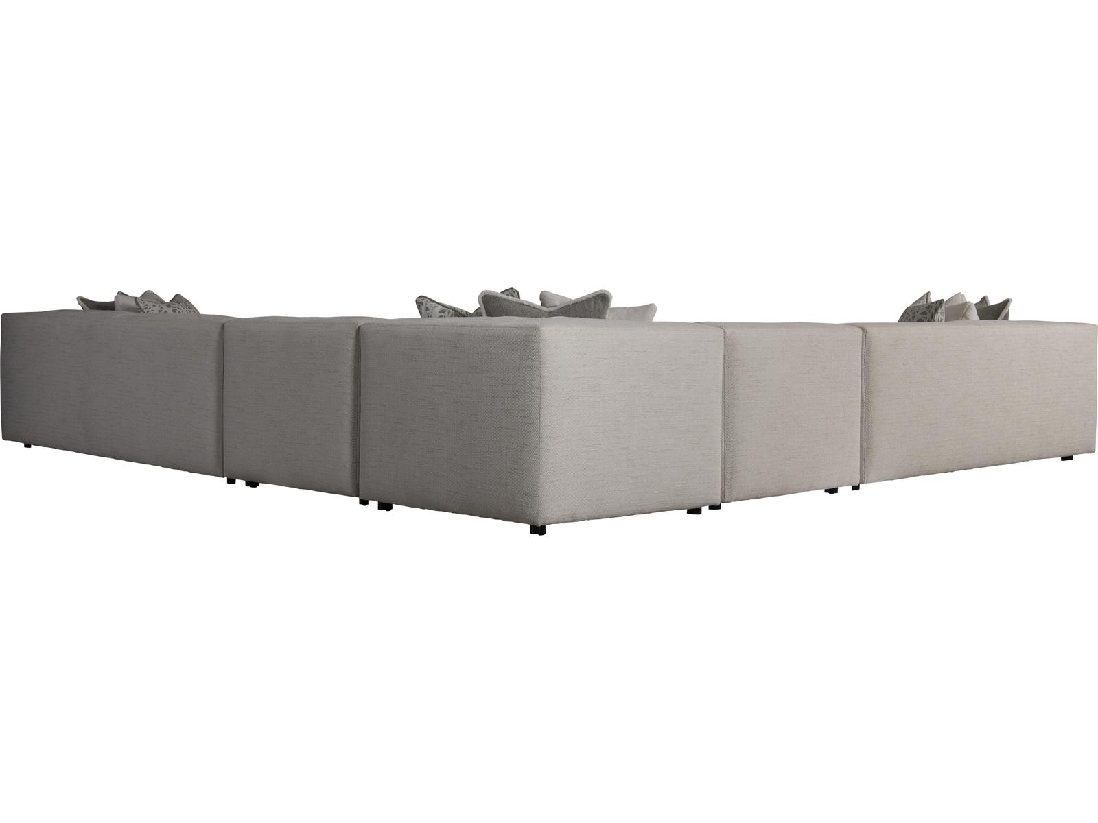 Plush Upholstered Sectional Sofa