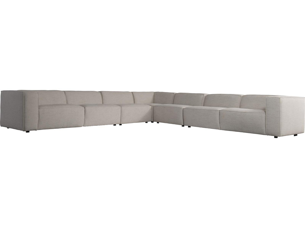 Plush Upholstered Sectional Sofa