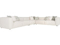 Bliss 4-Piece Modular Fabric Sectional Sofa in Cream