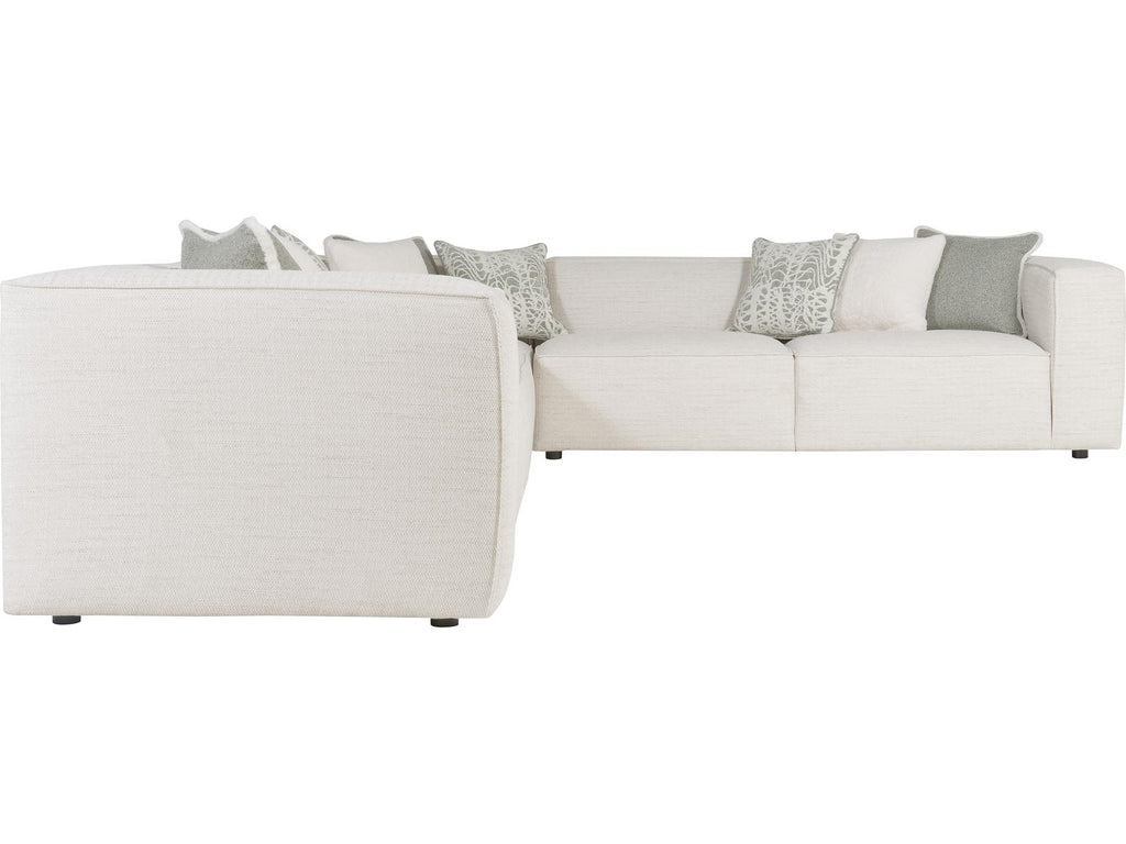 Bliss 4-Piece Modular Fabric Sectional Sofa in Cream