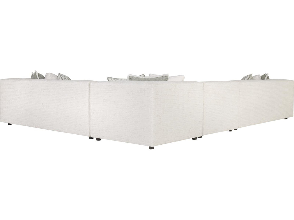 Bliss 4-Piece Modular Fabric Sectional Sofa in Cream