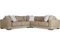 Lars Leather 3-Piece Sectional Sofa in Tan