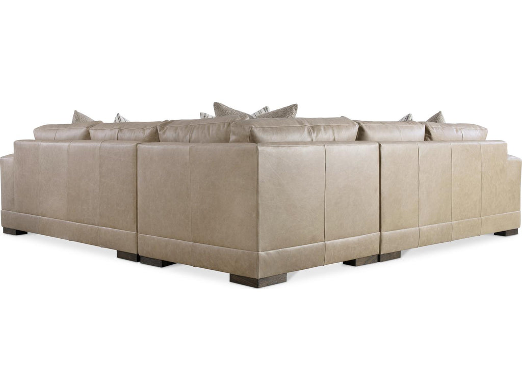 Lars Leather 3-Piece Sectional Sofa in Tan