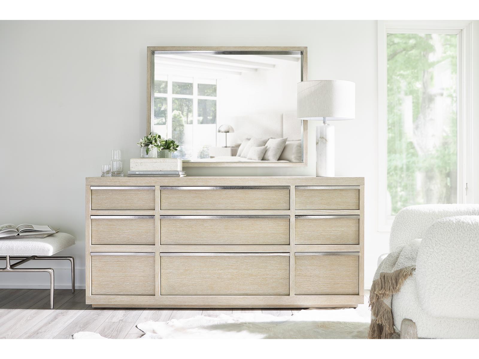 Solaria Beige Oak Wood Dresser
