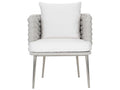 Exteriors Santa Cruz Outdoor Arm Chair Nordic Gray Silver Mist