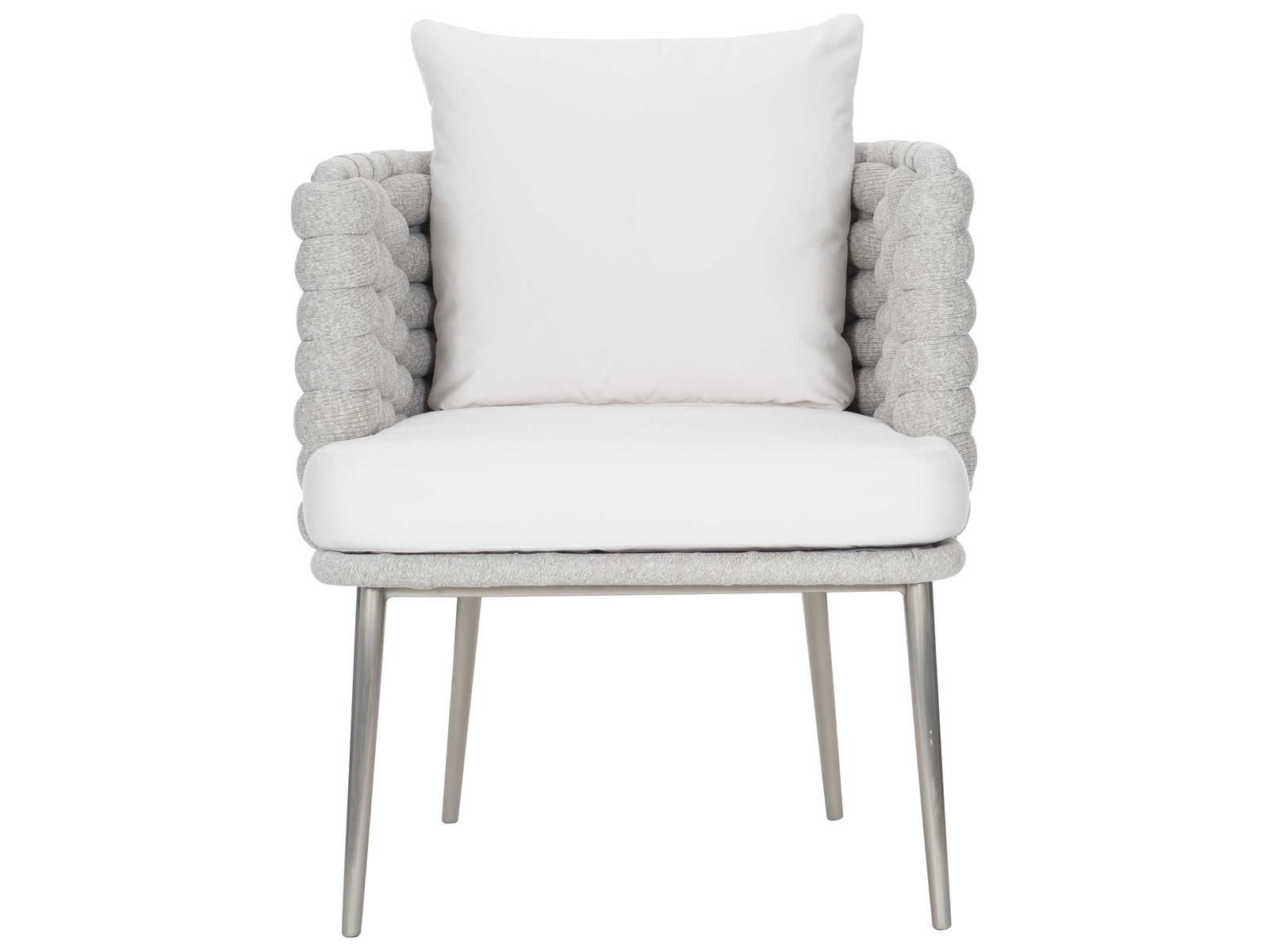 Exteriors Santa Cruz Outdoor Arm Chair Nordic Gray Silver Mist