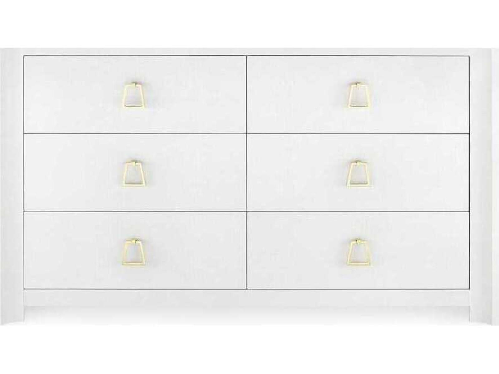 Audrey Extra Large 6-Drawer Dresser in Washed Winter Gray