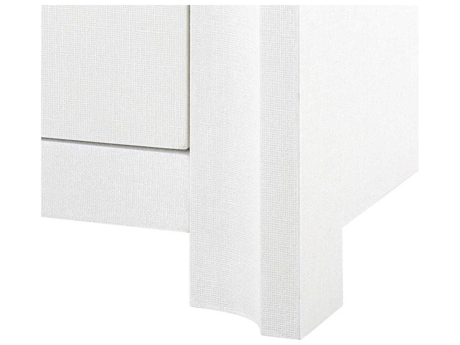 Villa and House Audrey Extra Large 6-Drawer Dresser in Cream with Polished Brass Pulls