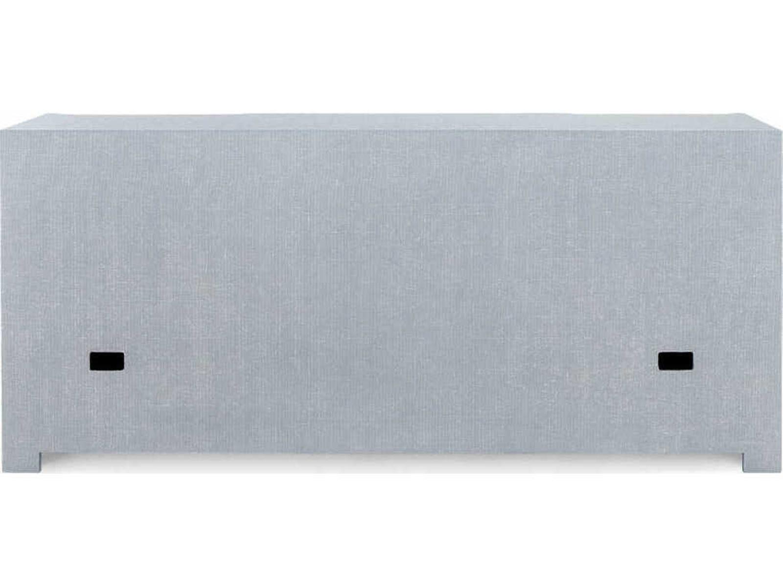 Villa and House Audrey 3-Drawer 2-Door Cabinet in Washed Winter Gray