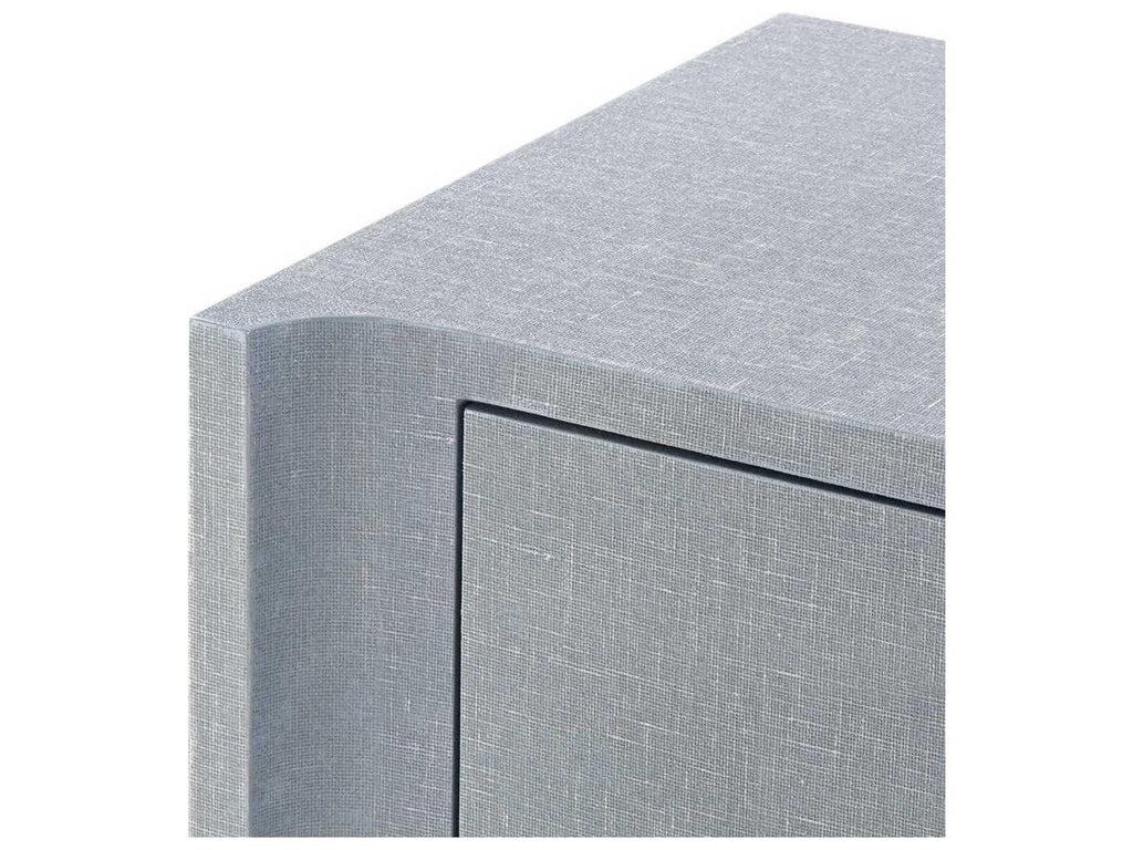 Villa and House Audrey 3-Drawer 2-Door Cabinet in Washed Winter Gray