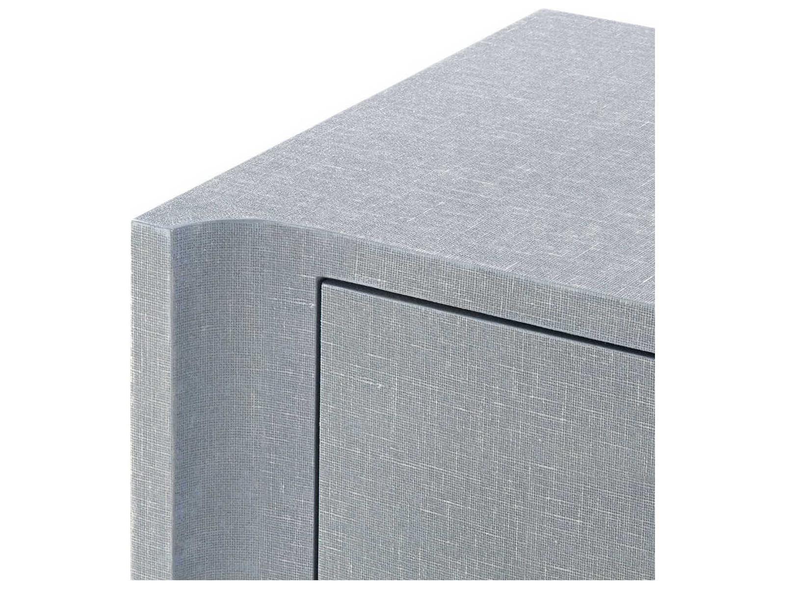 Villa and House Audrey 3-Drawer 2-Door Cabinet in Washed Winter Gray