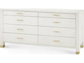 Camden Extra Large 8-Drawer Dresser in Sand White