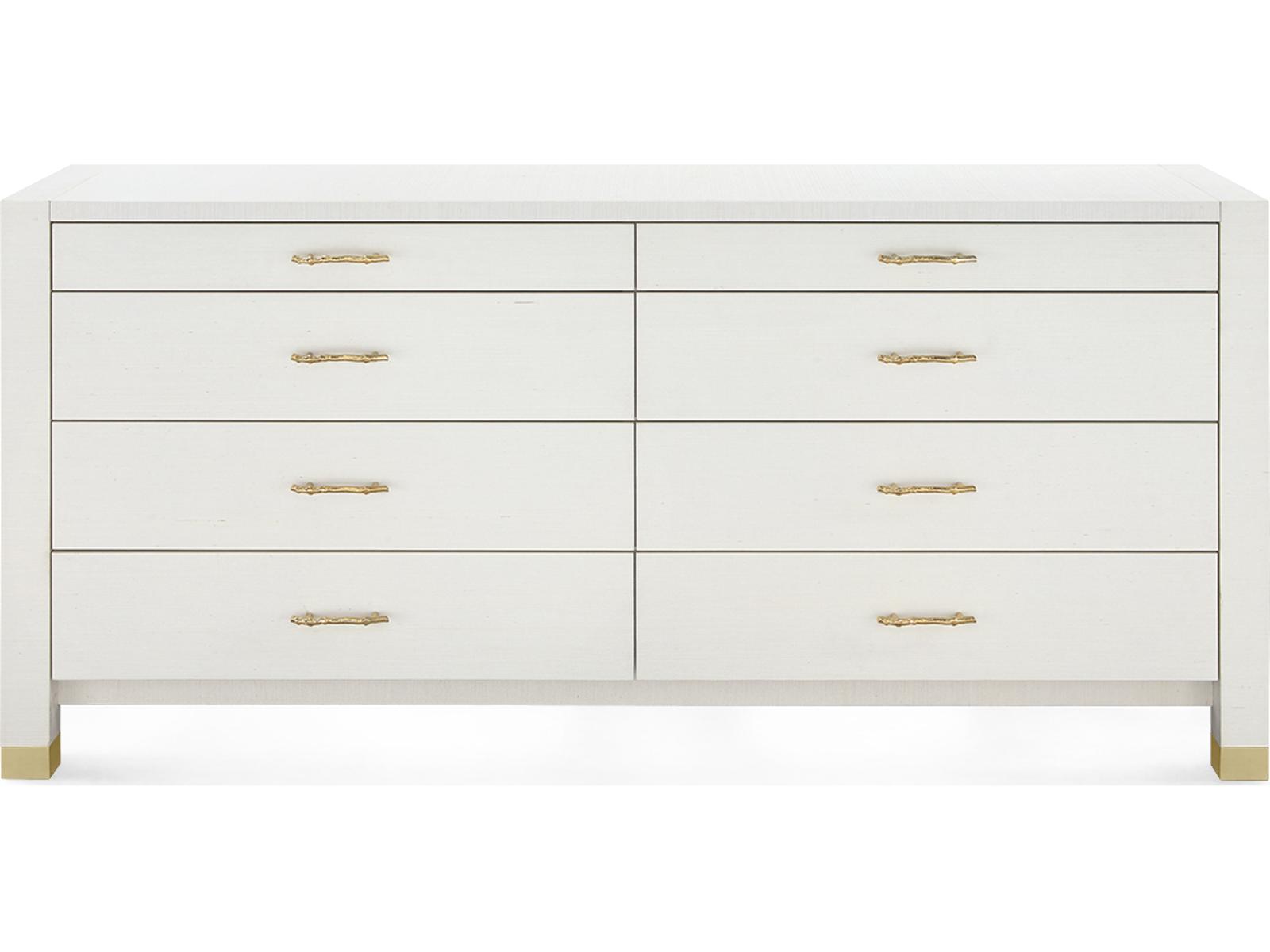 Camden Extra Large 8-Drawer Dresser in Sand White