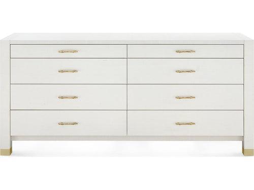 Camden Extra Large 8-Drawer Dresser in Sand White