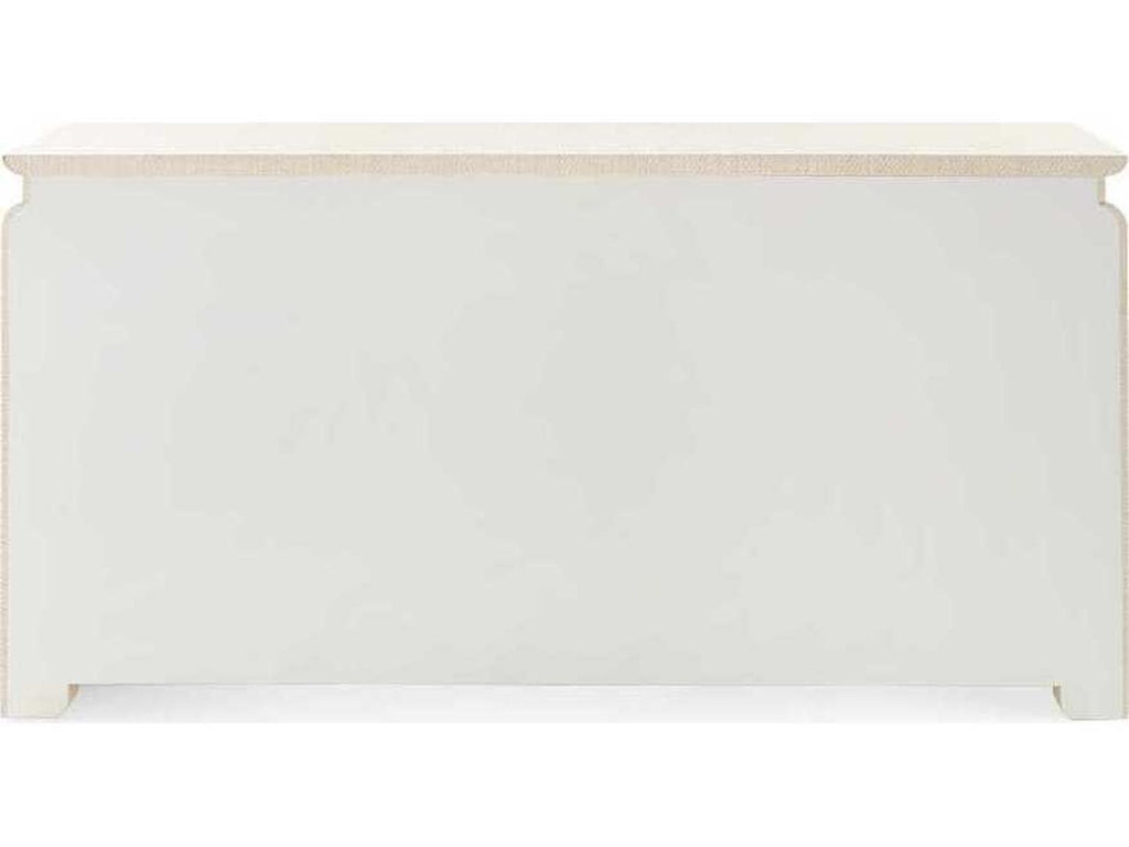 Elina Extra Large 6-Drawer Lacquered Grasscloth Dresser Natural Twill