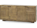 Mark 4-Door Cabinet in Antique Brass