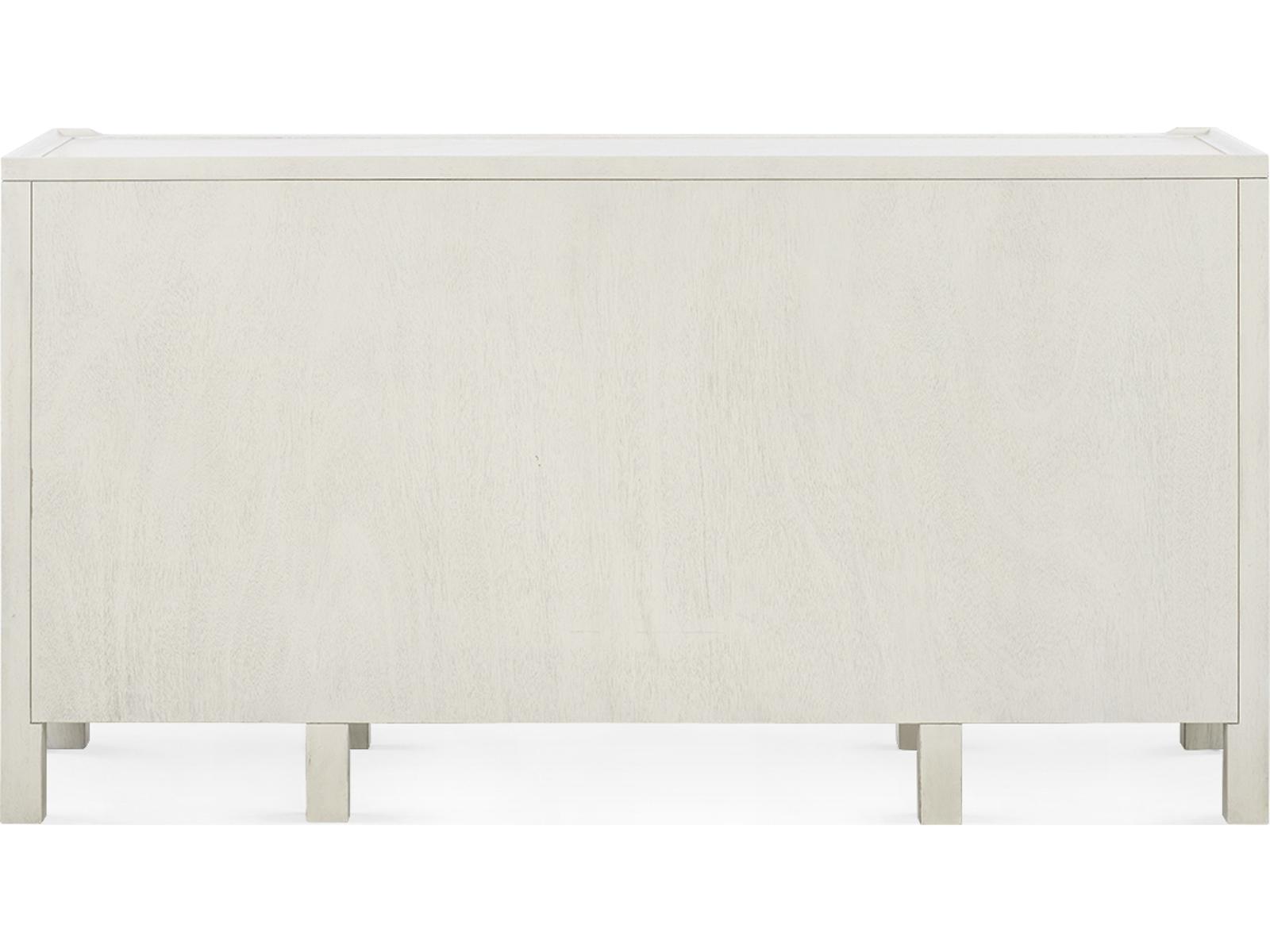 Sara Extra Large 9-Drawer Lacquered Wood Dresser in White