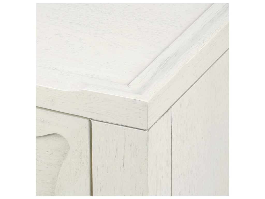 Sara Extra Large 9-Drawer Lacquered Wood Dresser in White