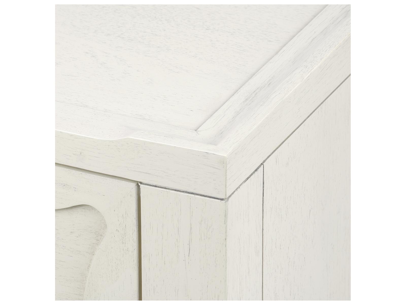 Sara Extra Large 9-Drawer Lacquered Wood Dresser in White
