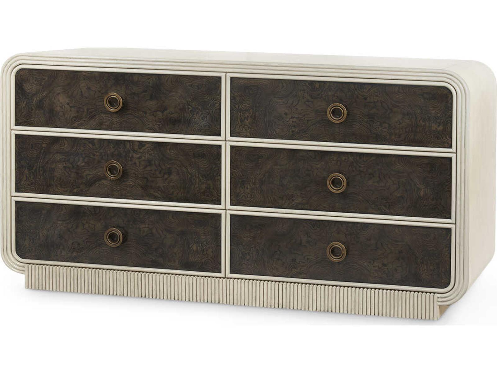 Wyatt 6-Drawer Acacia Wood Double Dresser in Sailcloth Sheen