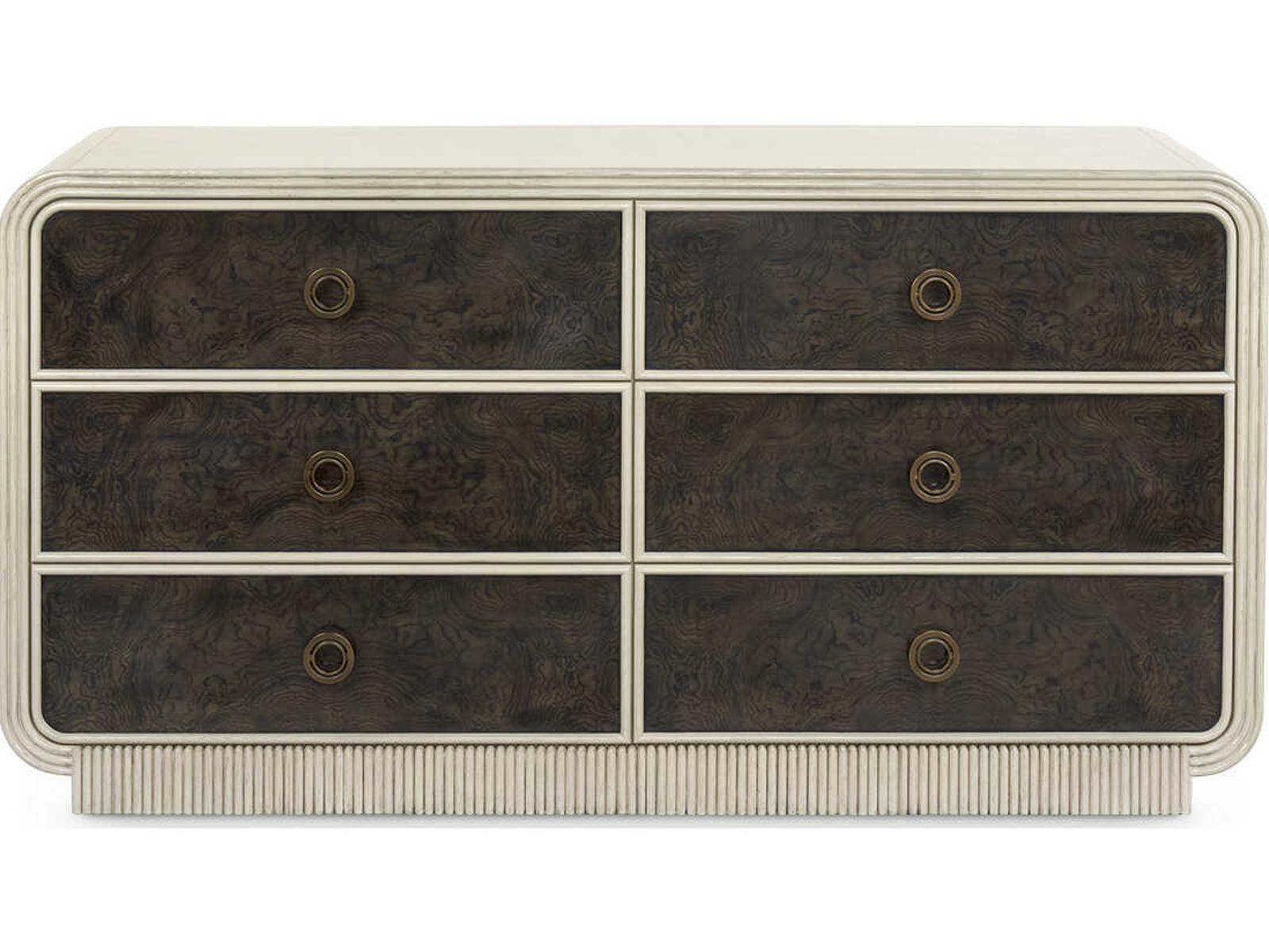 Wyatt 6-Drawer Acacia Wood Double Dresser in Sailcloth Sheen