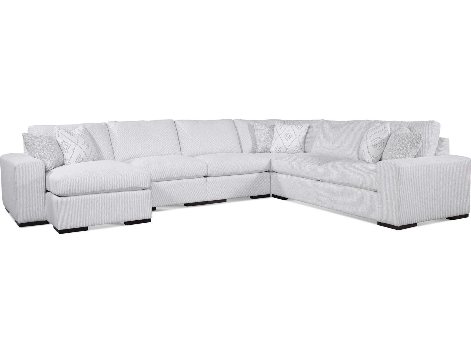 Memphis 5-Piece Chaise Sectional Sofa with Blendown Cushions