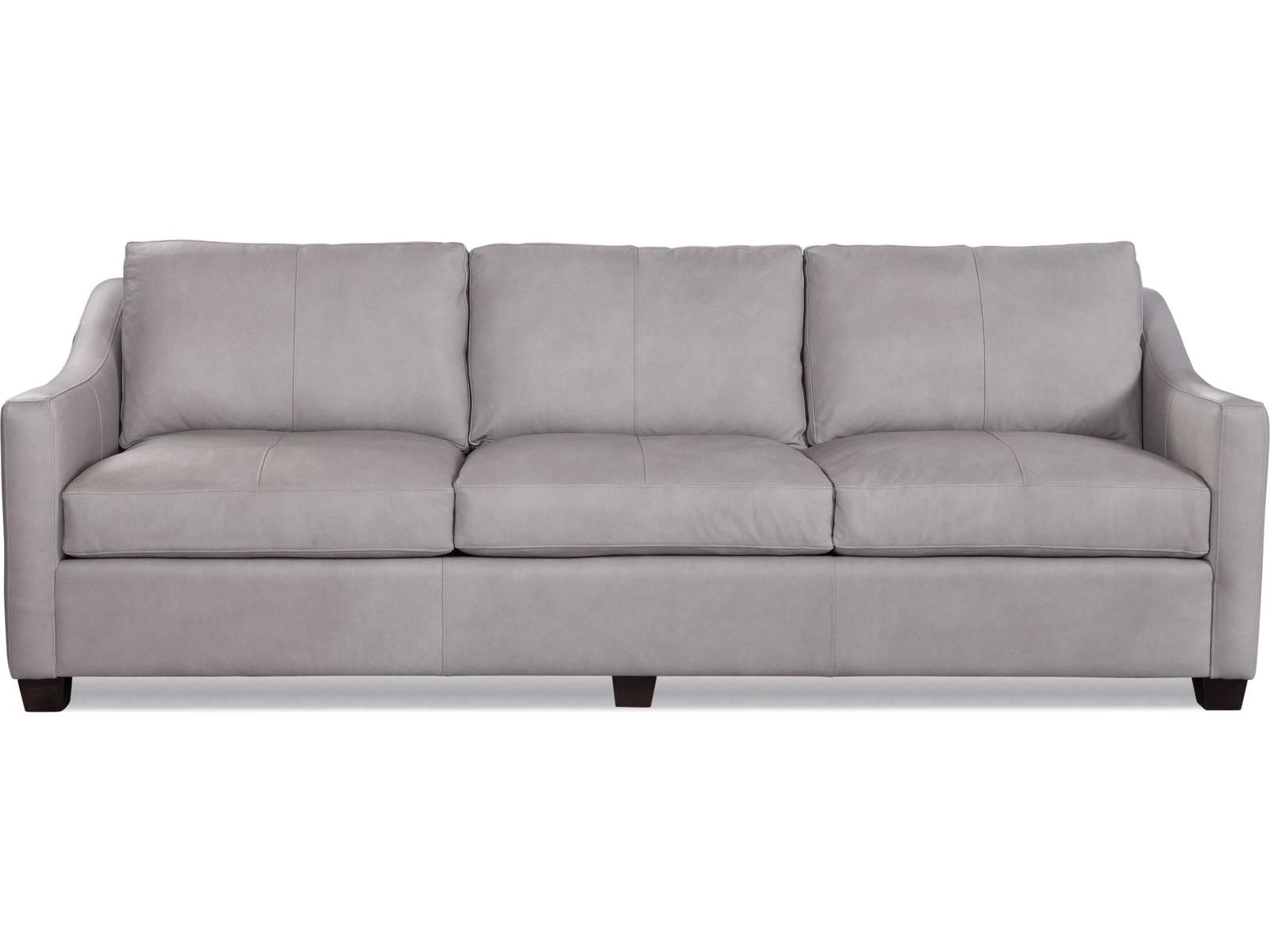 Oliver Leather Estate Sofa with Track Arms in Custom Leather