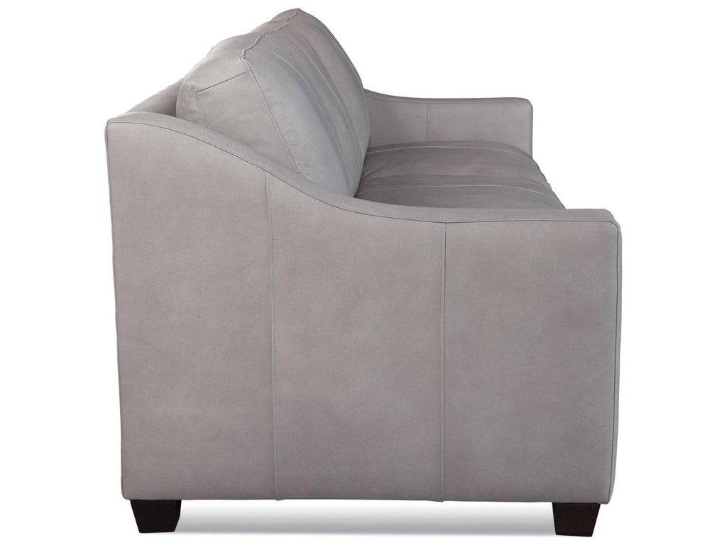 Oliver Leather Estate Sofa with Track Arms in Custom Leather